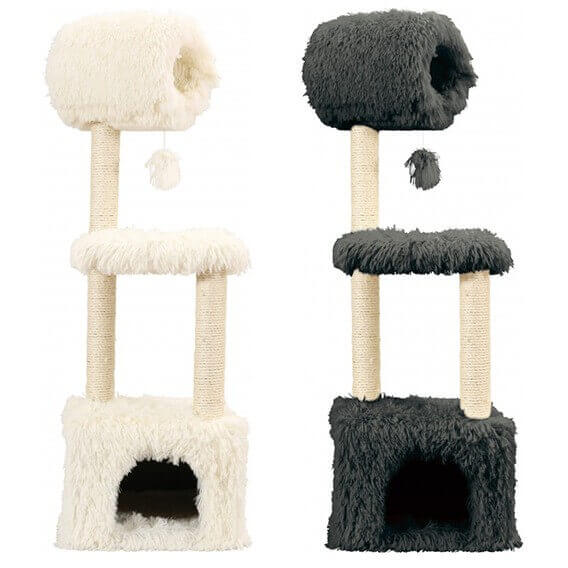 arbre a chat yeti blanc